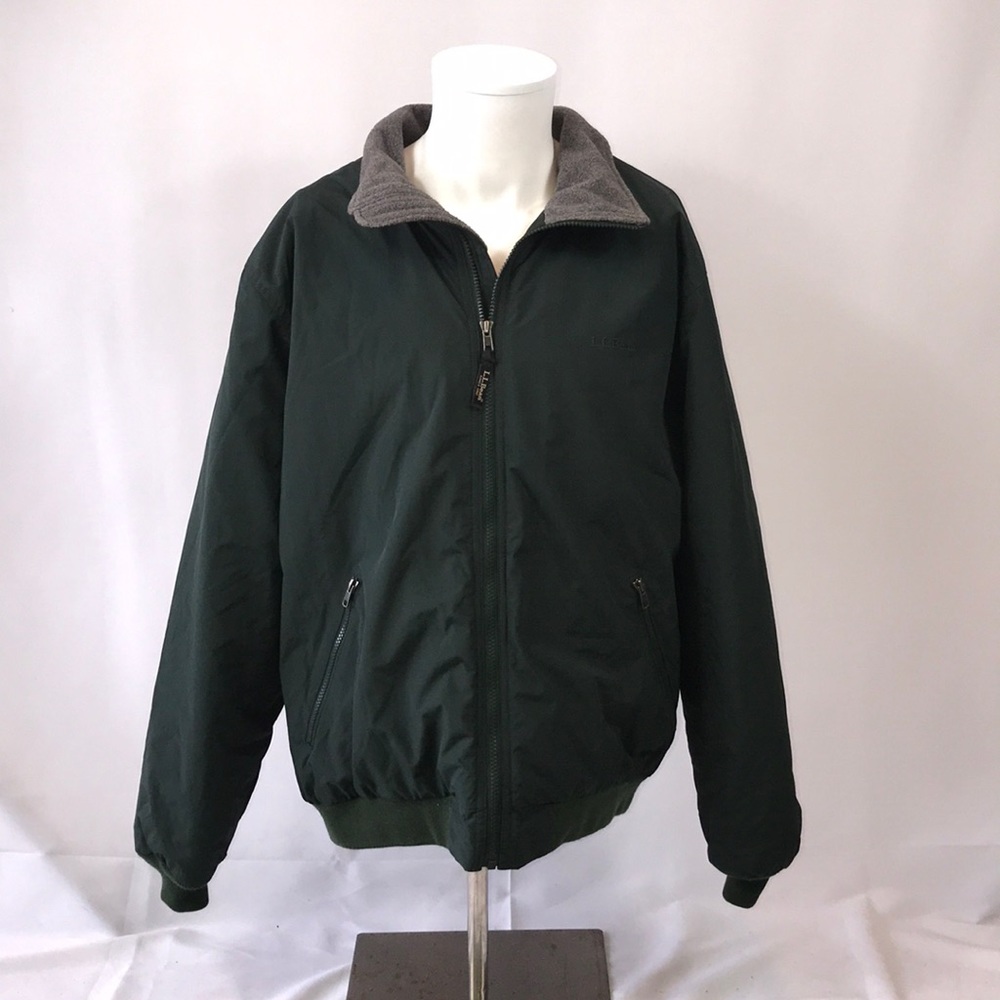 LL BEAN GREEN JACKET LARGE